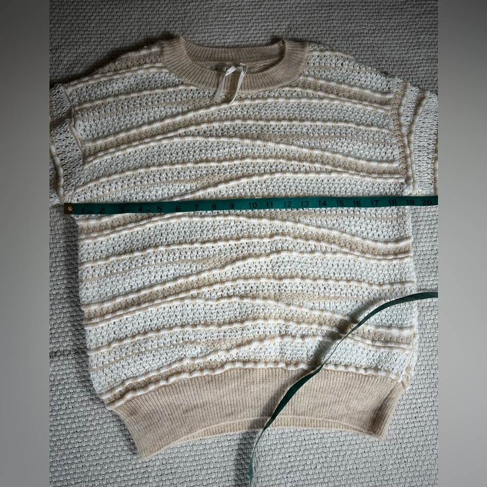 Anthropologie Open-Stitch Women’s Ballon Sleeve Sweater - Size XS - Picture 9 of 10